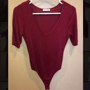 Dark Red Bodysuit